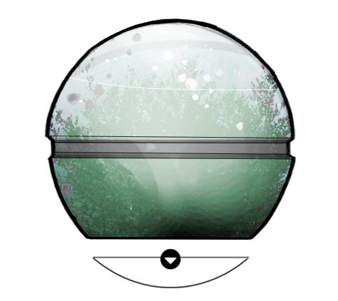 Illustration de la serre sphérique Resilience Pod